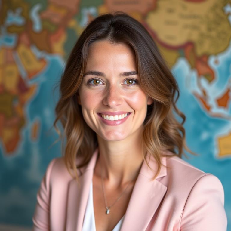 Portrait de Sophie Martin, planificatrice de voyages sur mesure.