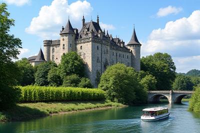 Château français le long du Rhône